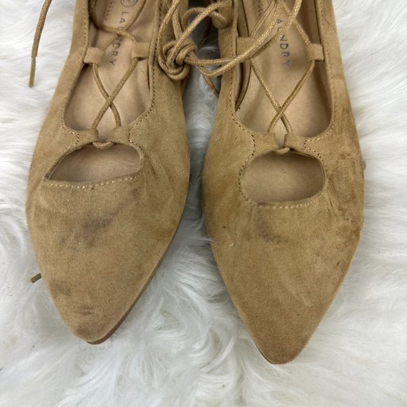 Chinese Laundry Endless Summer Ghillie Flats in Tan - Picture 3 of 5